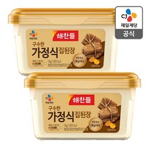 해찬들 구수한 가정식 집된장, 1kg, 2개