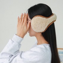 여자 크리스마스체크 귀도리 뽀글이 덤블 귀마개