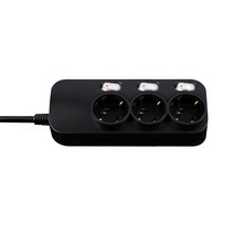 대성 플러스탭 블랙 개별스위치 3구 멀티탭 16A 250V, 블랙 개별형 3구_4m