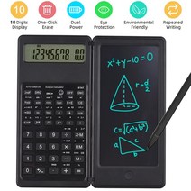 공업용계산기 공학계산기 공학용계산기 10자리 손글씨 태블릿 사무실 LCD 그래픽 손글씨 드로잉 보드 학교 사무실 사, 검은색