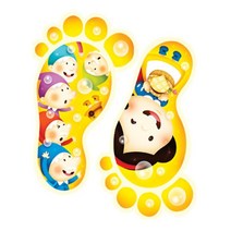 하birthh_야광스티커 아기방꾸미기 바닥 거실 놀이방꾸미기 팬시 발바닥 다용도인테리어♥hajm, ♥hajm스마일연두 F-181