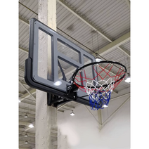 튼튼한 벽부착 걸이식 스포츠 내구성 농구골대 백보드 실내 기둥 농구대, B