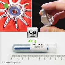 갈륨 금속 원소 순도 9999% 31 10g 20g 50g 100g, 1개, 5.100g