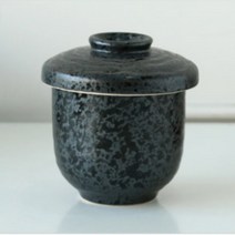 자왕무시 차완무시 자완무시 일본식 뚜껑 계란찜 그릇 간장종지 미소된장국, 쿠로신쥬, 1개