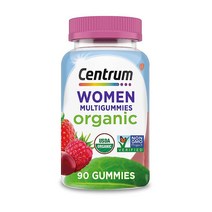 Centrum 여성용 유기농 멀티젤리 여성용 멀티비타민 젤리 유기농 멀티비타민 면역 지원 신진 대사 모발 피부 및 손톱 비타민을 위한 필수 영양소 포함 90개입X2개