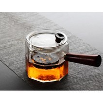 카페 레스토랑 우드 손잡이 티포트 500ml 보이차티포트 티포트주전자