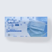 [특가] 메디컴 Medicom 세이프 성인용 덴탈마스크 의학외품 말차단 진료용 생활감염예방 (블루 핑크 50매)