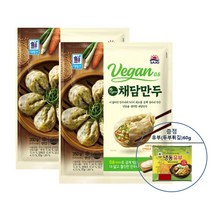 사조대림 채담만두 350gX2 비건만두 채소만두 유부60g증정, 1세트
