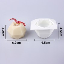양초 몰드 실리콘 석고 비누 DIY 향초 캔들 만들기 3D 큐브 촛불 금형 비 스틱 거품 아로마 테라피 초콜릿 케이크 공예 선물, [08] E