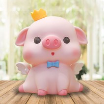 엔젤 피그 천사 날개 저금통 인테리어 집들이선물 생일선물 돼지 저금통 대형