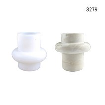 실리콘 몰드 캔들 석고 제작 통통한 꽃병 점토 금형 DIY 수제 화분 홈 짧은 콘크리트 실리카 식물 인큐베이터, [01] W07631