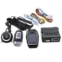 lcd스마트키 자동차 열쇠 없는 항목 엔진 시작 경보 시스템 푸시 원 버튼 차량 원격 스타터 정지 LCD 키, 01 Q6C1-LR1_02 Sliver LCD Key