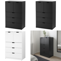 이케아 서랍장 NORDLI 노르들리 5칸서랍장 앤트러싸이트 80x122 cm