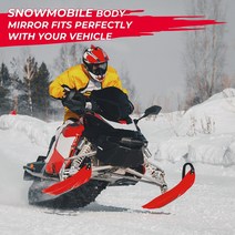 ABS 백미러 사이드 미러 KEMIMOTO 스노우모빌 ATV 폴라리스와 호환 Skidoo Arctic Cat 오토바이용
