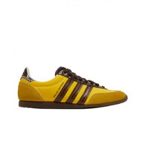 아디다스 정품 x 웨일스 보너 재팬 슈즈 헤이지 정품 옐로우 다크 브라운 Adidas x Wales Bonner Japan Shoes Hazy Yellow Dark Brown