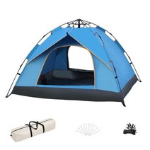 야외텐트 텐트 Automatic Quickopening Portable Outdoor Camping Tent 23 Person Rainproof Sunshineproof For F, 23 Person Blue