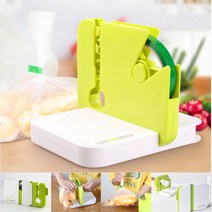 [초간단] 비닐포장기 실링기 씰머신, 실머신(그린)+실테이프2개(색상랜덤)