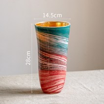 화려한 컬러 화병 수입 꽃병 집들이 개업 선물 인테리어 카페, A