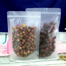 다빛코리아 스탠드 지퍼백 소분 봉투 비닐팩 투명 육수 보관 스탠딩 음료팩, 20cmX30cm+5.5cm (50+5장), 대(L)