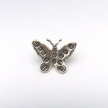 카렌실버 925 은 유니크 라운드 무늬 더듬이 나비 고리형 펜던트 목걸이 팔찌 DIY 재료