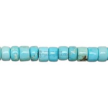 라이트블루 터키석 하이쉬 시드비즈3mm 1줄 원석팔찌, 단품