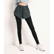 하비용 레깅스 바지 일체형 빅사이즈 요가 운동용 반바지