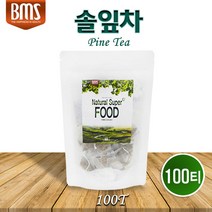 솔잎차 티백 국산 솔잎 소나무잎 차 티 물 100프로 건조 말린솔잎 생솔잎 송엽 건강차 대용량 효능, 100티백 x 1봉