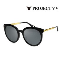 프로젝트VV 선글라스 VV3801KS 700 MS 블랙 라운드 남자 여자