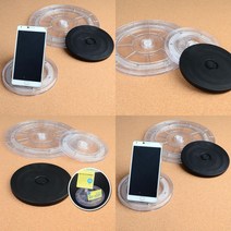 지오비몰 회전원판 진열대 회전진열대 소품진열대, 투명 - 소