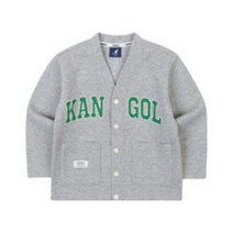 캉골키즈 [캉골키즈]레터링 저지 점퍼 PA 0005 멜란지 그레이