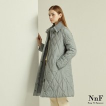 엔엔에프 NNF 니트카라 패딩코트