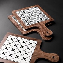 보헤미안 패턴 우드 냄비받침 12종, 냄비받침 우드스퀘어 E
