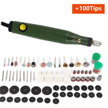 탁상드릴 보루방 드릴링머신 전기 그라인더 조각사 펜 미니 로터리 도구 목공 가정용 연삭기 키트, rzw-hb-001-100pcs