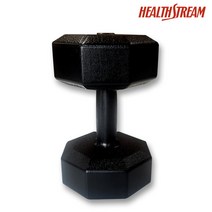 헬스스트림 국산 팔각파워아령 3~15kg선택 헬스장 전문가용 강철 덤벨세트 상체 팔 근력운동도구 실내홈트, 7kg, 1개