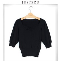 JUSTZZU 여성는 스웨터 잠바 정상 태양열 집열기 호리한 스웨터를 뜨개질