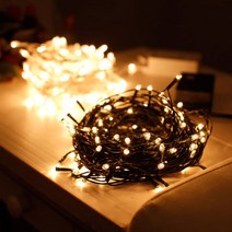 cocooning 크리스마스 가랜더 트리용 꼬마 전구 60구 120구 color 조명, 화이트