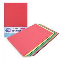 양 단면 색상지 파스텔톤 색지 색도화지 A4 100매, 5개