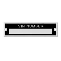 빈 또는 새겨진 알루미늄 ID 태그 VIN 직렬 플레이트 차량 식별 번호 95X25mm 오토바이 캐러밴 RV 캠핑카, 01 Blank, 01 Blank