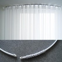 컷팅하는 라운드 커튼곡선레일 20번 (600cm)