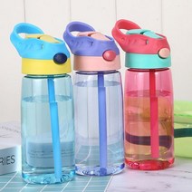 귀여운 텀블러 어린이 아이 유아 물병 빨대 컵 손잡이, 상품선택, 3-빨대텀블러-블루