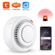 화재감지기 경보기 가스누설 차단기 열 tuya wifi smoke detector 무선, 3개