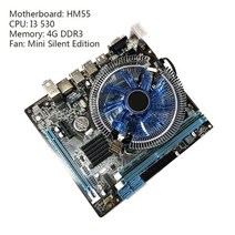 메인보드 마더보드 1set hm55 컴퓨터 i3 i5 lga 1156 4g 메모리 팬