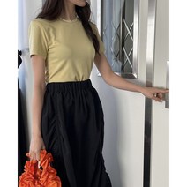 [강추 4color]라운드넥티셔츠 모달 반팔티셔츠 데일리이너 코디 허니T(패드o)