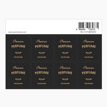 향수스티커(블랙금박)(4입32매), 단품