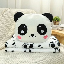 푸바오인형 판다 인형 팬더인형 팬더 판다인형 팬더피규어 판다피규어 부드러운 봉제 잠자는 담요 사랑스러운 동물 베개 어린이 아기 생일 선물 신제품, jin dan