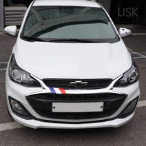 USK 더뉴 스파크 프론트 그릴 3색 퍼포먼스 디자인 데칼 스티커 랩핑지 커버 튜닝 DIY 익스테리어 차량용품, H_퍼포먼스-운전석