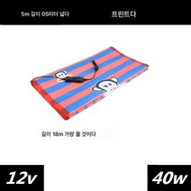 차량용 온열 담요 12v 화물차 24v 침대 전기요 겨울 범용 점연기 전기장판 전용 싱글, 보여진 바와 같이, 12V프린팅1.5M길이x0.5M폭