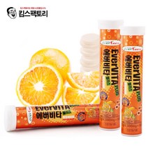 발포비타민 18정x3통 오렌지맛 종합비타민 비타민C 나이아신 판토텐산, 에버비타플러스 18정x5통