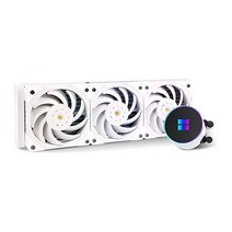 정품 Thermalright Frozen Magic 360 Scenic V2 워터 쿨링 CPU 쿨러 화이트 로우 사양 120mm PWM 팬 3개 S-FDB V2.0 베어링