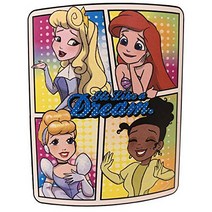Northwest Disney Princesses Like a Dream Throw Blanket Warm Soft 46” x 60' Ariel, 1